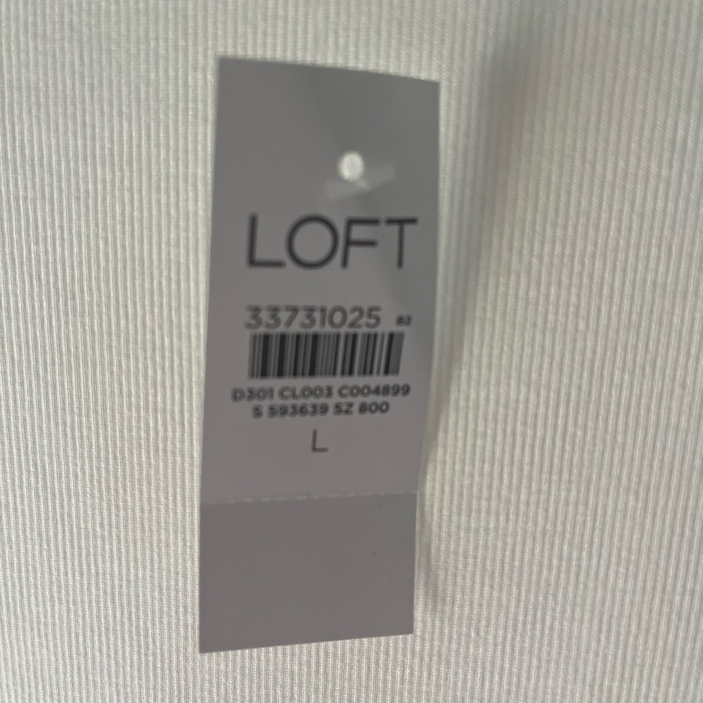 LOFT Ivory Knit Top - Picture 4 of 4